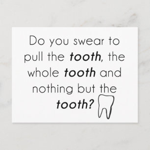 Do you swear? postcard