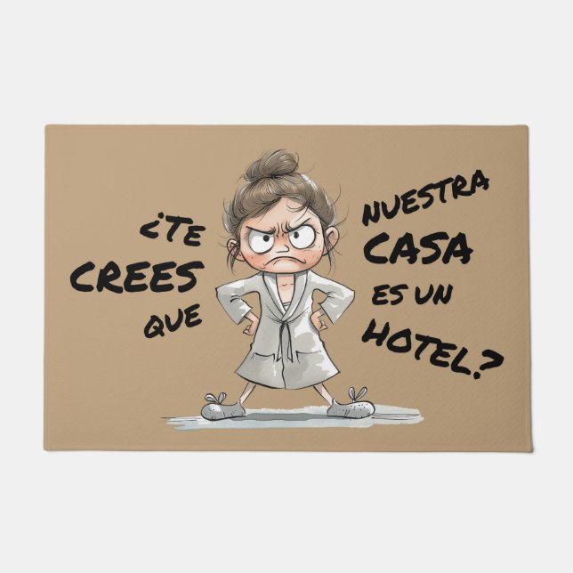 Do you think this house is a hotel? doormat (Front)