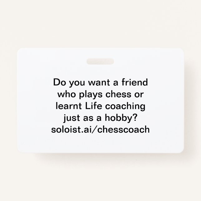 Do you want a friend ID badge (Front)