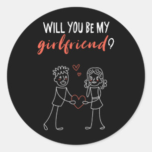 Do You Want To Be My Friend I Relationship I I Lov Classic Round Sticker
