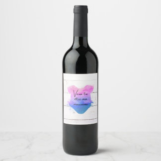 Do you want to be my godmother? wine label