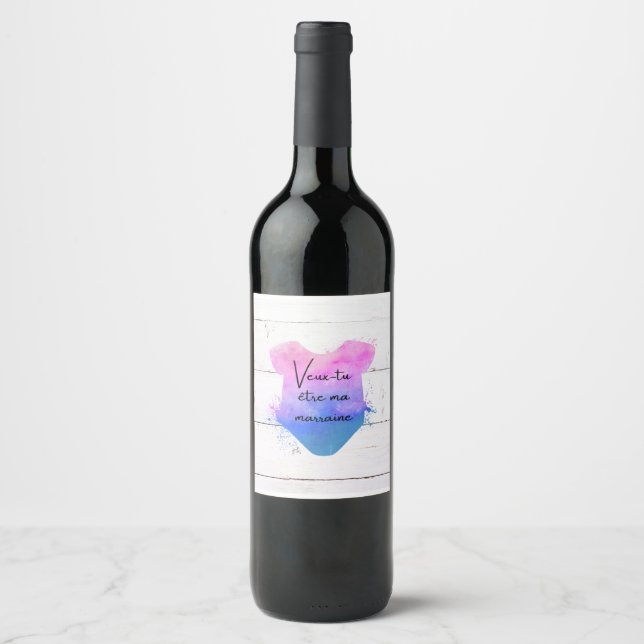 Do you want to be my godmother? wine label (Front)