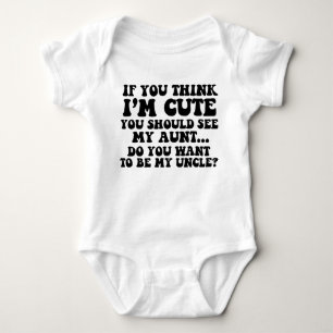 Do you want to be my uncle? Funny Infant Creeper