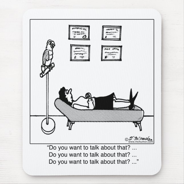 Do You Want To Talk About That? Mouse Mat (Front)