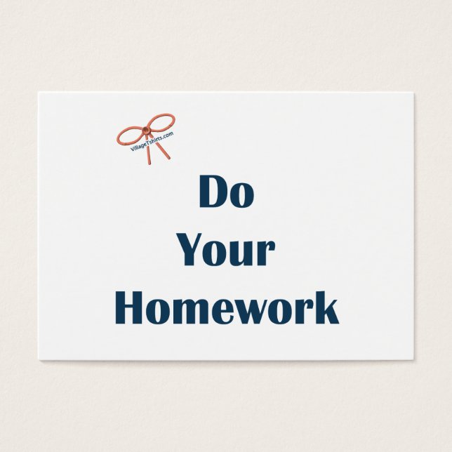 Do Your Homework Reminders (Front)