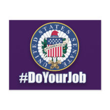 Do Your Job Senate Postcard