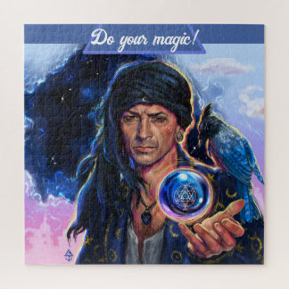 Do your magic ! - original fantasy character jigsaw puzzle