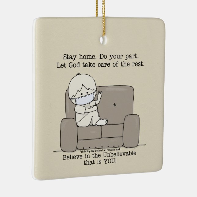 Do Your Part Ceramic Ornament (Right)