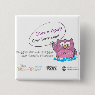 Do Your Part to Find a Cure! 15 Cm Square Badge