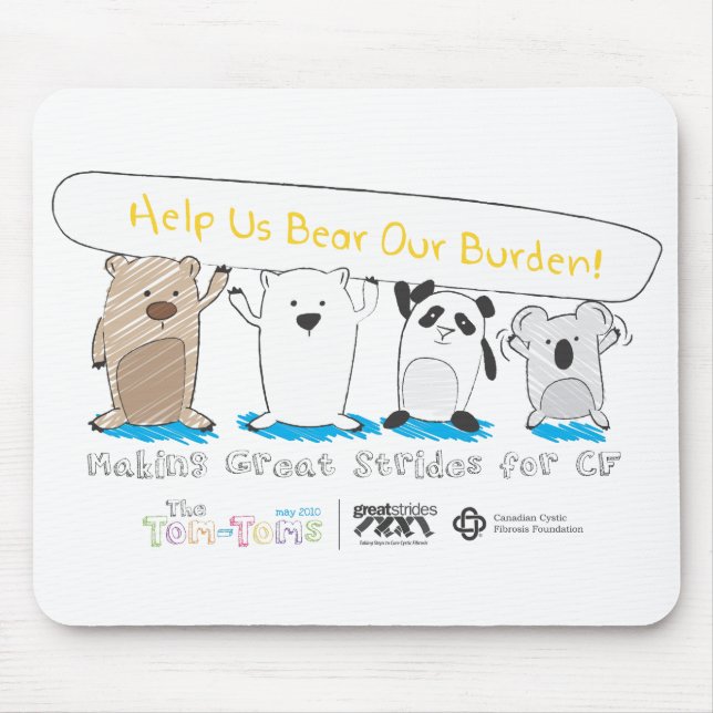 Do Your Part to Find a Cure! Mouse Mat (Front)
