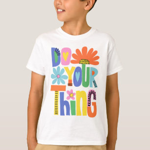 Do Your Thing Colourful Floral T-Shirt