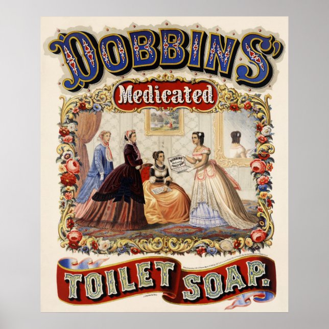 Dobbins' medicated toilet soap - Vintage Poster (Front)