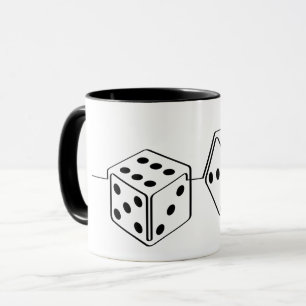 Dobble stone, dice. Gambling, gambling, money Mug