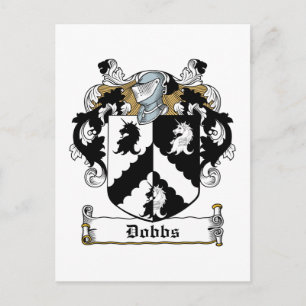 Dobbs Family Crest Postcard
