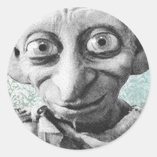 Dobby 4 classic round sticker (Front)
