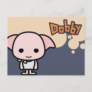 Dobby Cartoon Character Art Postcard