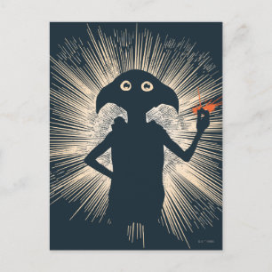 Dobby Casting Magic Postcard