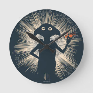 Dobby Casting Magic Round Clock