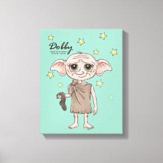 Dobby Watercolor Character Art Canvas Print