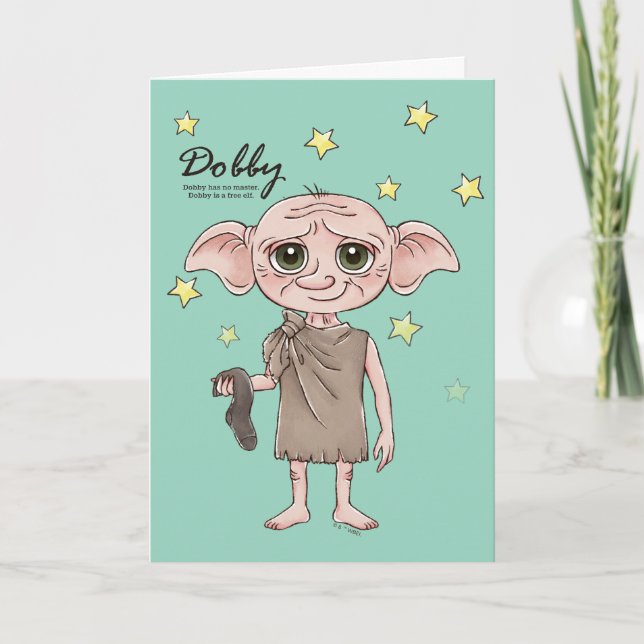 Dobby Watercolor Character Art Card (Front)