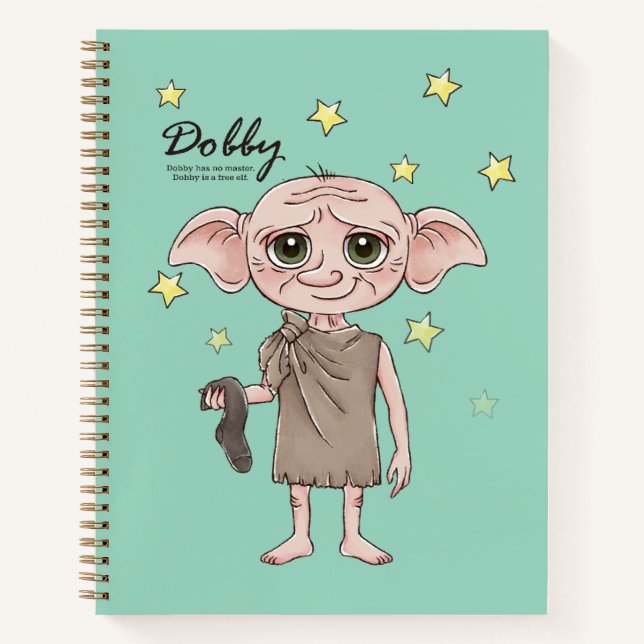 Dobby Watercolor Character Art Notebook (Front)