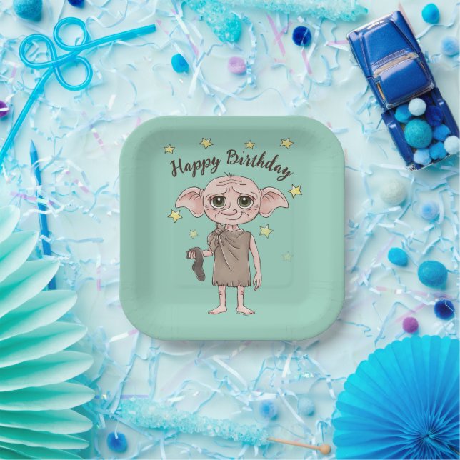 Dobby Watercolor Character Art Paper Plate (Party)