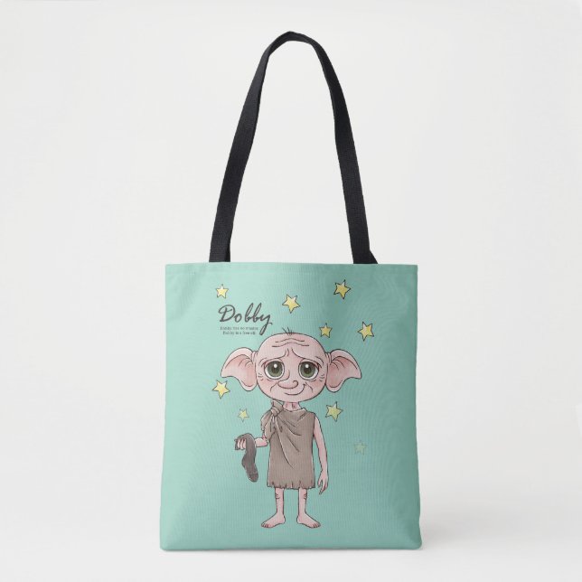 Dobby Watercolor Character Art Tote Bag (Front)