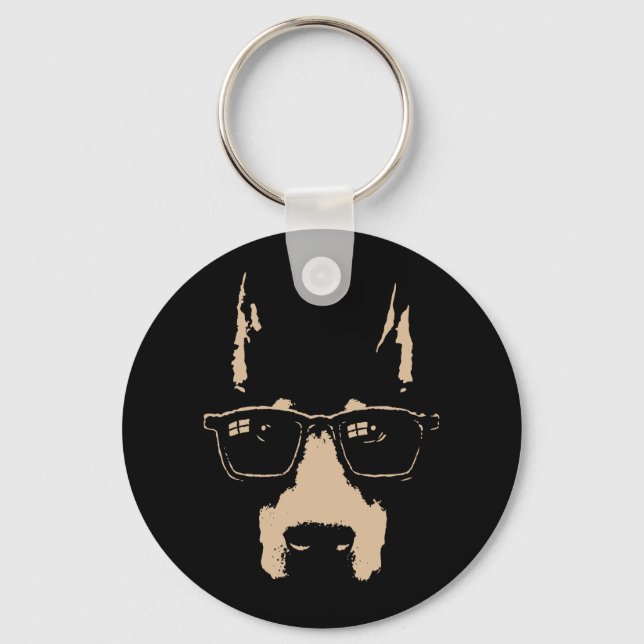 Dobe Glasses Key Ring (Front)