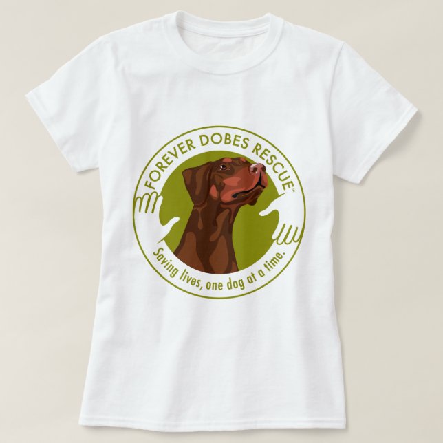 dobe-red-uncropped-ear-logo-8-29-11 T-Shirt (Design Front)