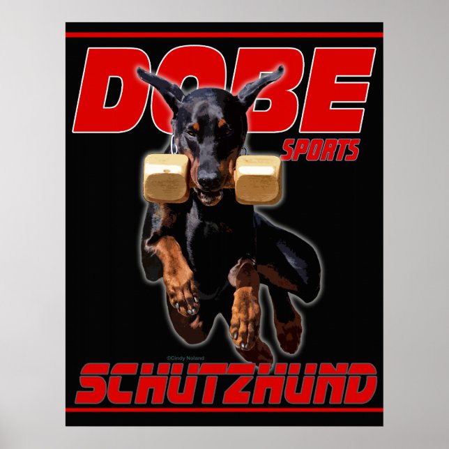 Dobe Sports Schutzhund Retrieve design Poster (Front)