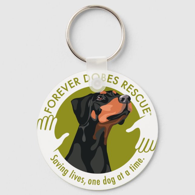 dobe-uncropped-ear-logo-8-29-11 key ring (Front)