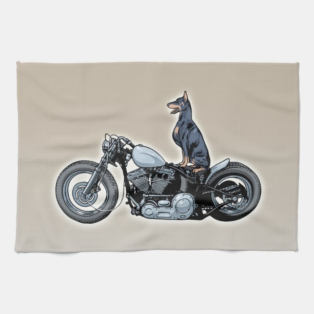 Dobercycle Tea Towel (Horizontal)