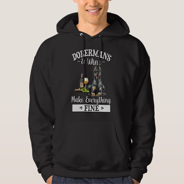 Doberman  478 hoodie (Front)