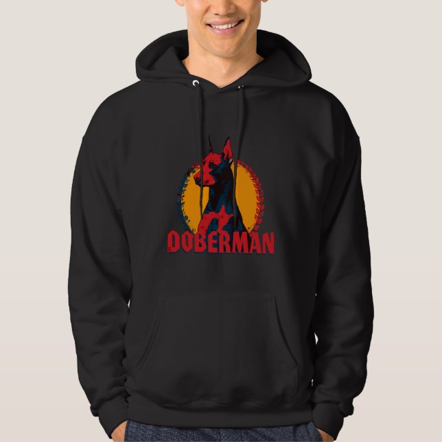 Doberman  545 hoodie (Front)