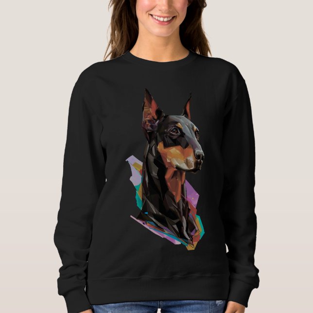 Doberman Art  815 Sweatshirt (Front)