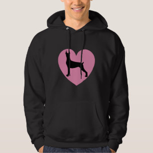 Doberman Art Heart Doberman Pinscher Dog Lover  81 Hoodie