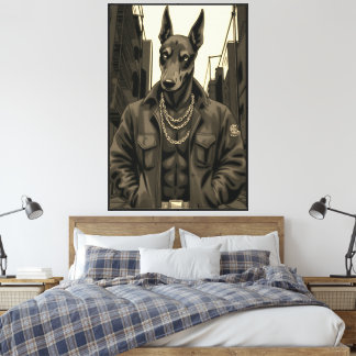 Doberman Artwork for Living Room,Bedroom or office Canvas Print