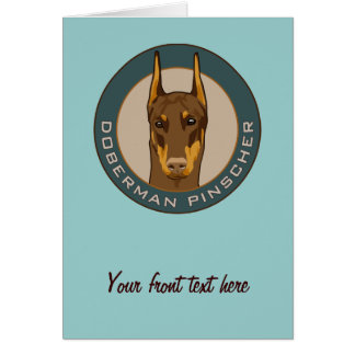 Doberman Badge, Red