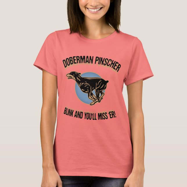 Doberman Blink T-Shirt (Front)