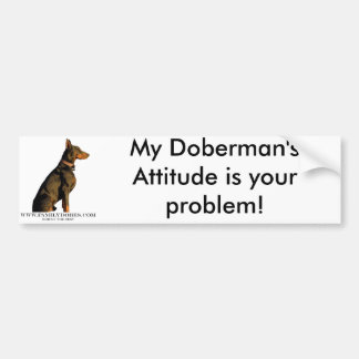 doberman bumper sticker