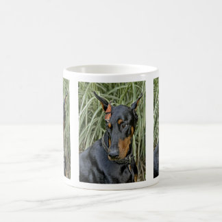 Doberman Butterfly Surprise Coffee Mug