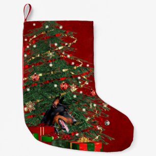 Doberman Christmas Small Christmas Stocking