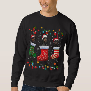 Doberman Christmas Socks Funny Xmas Pajama Dog Lov Sweatshirt