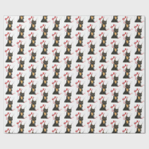 Doberman Christmas Wrapping Paper
