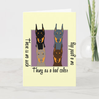 Doberman colours card