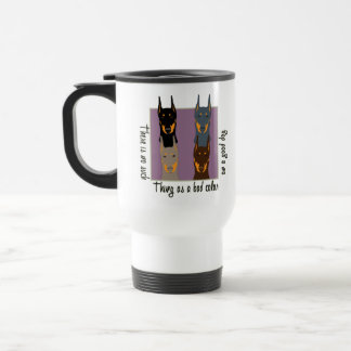 Doberman colours travel mug