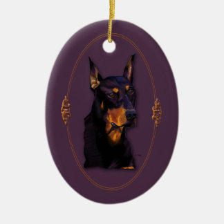 Doberman customisable ornament