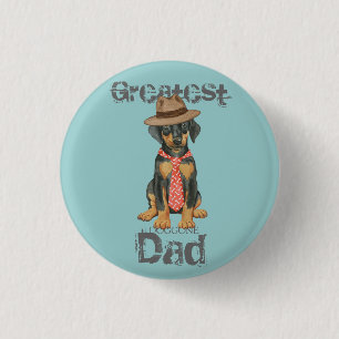 Doberman Dad 3 Cm Round Badge