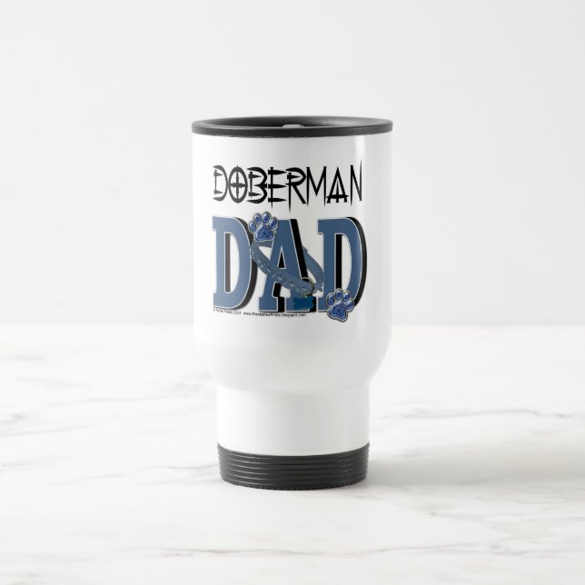 Doberman DAD Travel Mug (Center)