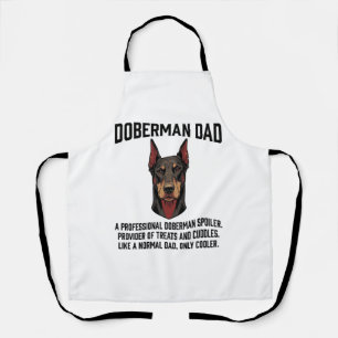Doberman Dad Vintage Engraving Dog Lover Shirt Des Apron